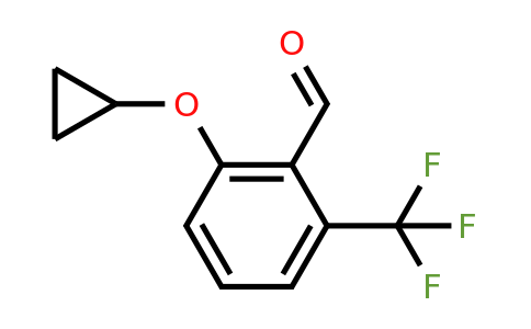 CAS 1243315-89-0 | 2-Cyclopropoxy-6-(trifluoromethyl)benzaldehyde