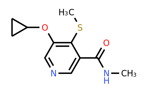 CAS 1243315-98-1 | 5-Cyclopropoxy-N-methyl-4-(methylthio)nicotinamide