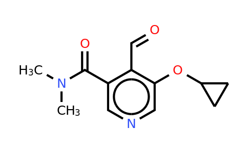 CAS 1243316-02-0 | 5-Cyclopropoxy-4-formyl-N,n-dimethylnicotinamide