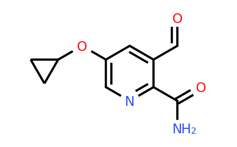 CAS 1243316-15-5 | 5-Cyclopropoxy-3-formylpicolinamide