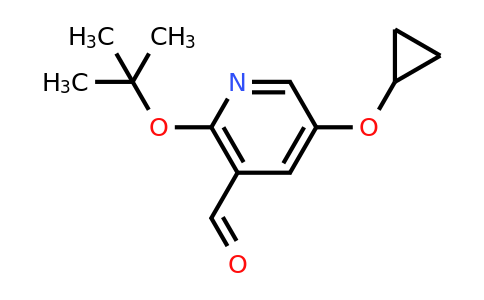 CAS 1243316-25-7 | 2-Tert-butoxy-5-cyclopropoxynicotinaldehyde