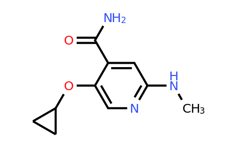 CAS 1243316-29-1 | 5-Cyclopropoxy-2-(methylamino)isonicotinamide