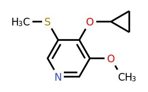 CAS 1243316-33-7 | 4-Cyclopropoxy-3-methoxy-5-(methylsulfanyl)pyridine