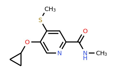 CAS 1243316-37-1 | 5-Cyclopropoxy-N-methyl-4-(methylthio)picolinamide