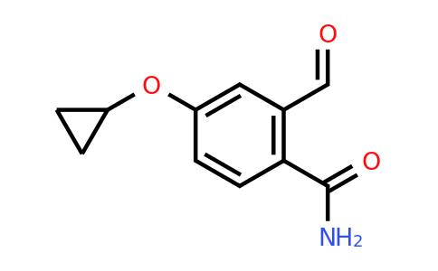 CAS 1243316-38-2 | 4-Cyclopropoxy-2-formylbenzamide