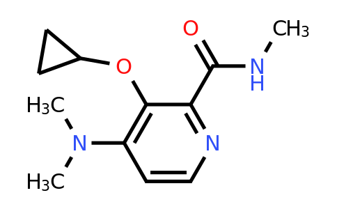 CAS 1243316-48-4 | 3-Cyclopropoxy-4-(dimethylamino)-N-methylpicolinamide