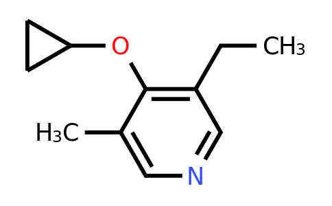 CAS 1243316-52-0 | 4-Cyclopropoxy-3-ethyl-5-methylpyridine