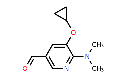 CAS 1243316-54-2 | 5-Cyclopropoxy-6-(dimethylamino)nicotinaldehyde
