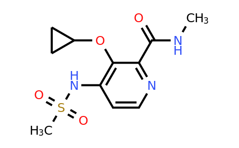 CAS 1243316-55-3 | 3-Cyclopropoxy-N-methyl-4-(methylsulfonamido)picolinamide