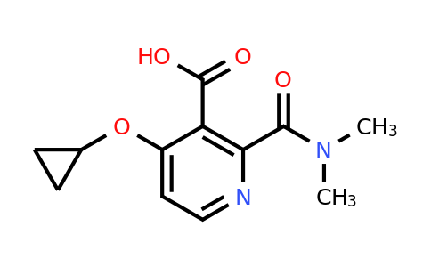 CAS 1243316-61-1 | 4-Cyclopropoxy-2-(dimethylcarbamoyl)nicotinic acid