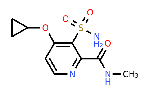 CAS 1243316-69-9 | 4-Cyclopropoxy-N-methyl-3-sulfamoylpicolinamide