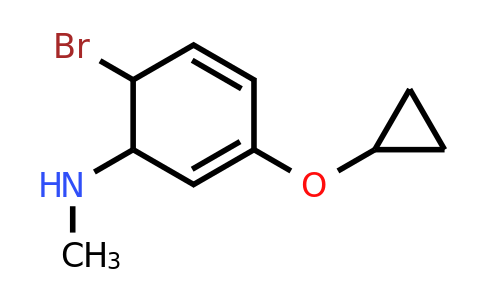 CAS 1243316-82-6 | 6-Bromo-3-cyclopropoxy-N-methylcyclohexa-2,4-dienamine
