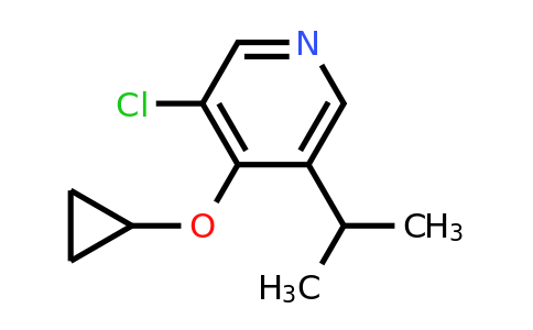 CAS 1243316-85-9 | 3-Chloro-4-cyclopropoxy-5-(propan-2-YL)pyridine