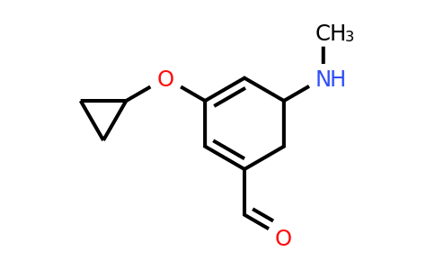 CAS 1243316-86-0 | 3-Cyclopropoxy-5-(methylamino)cyclohexa-1,3-dienecarbaldehyde