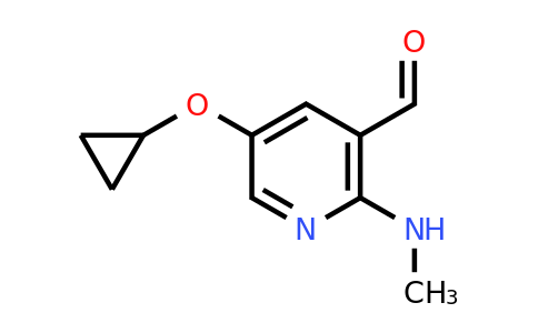 CAS 1243316-88-2 | 5-Cyclopropoxy-2-(methylamino)nicotinaldehyde