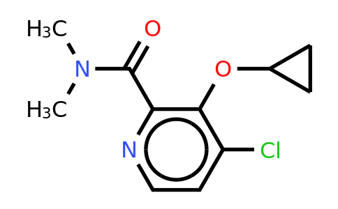 CAS 1243316-90-6 | 4-Chloro-3-cyclopropoxy-N,n-dimethylpicolinamide