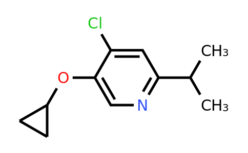 CAS 1243316-92-8 | 4-Chloro-5-cyclopropoxy-2-(propan-2-YL)pyridine