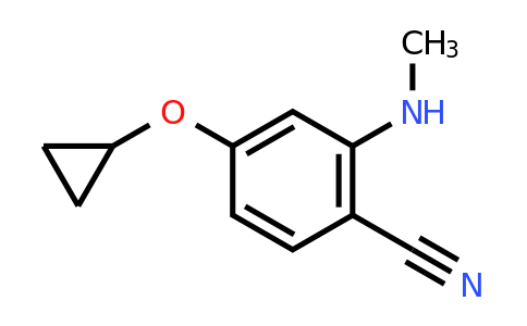 CAS 1243316-93-9 | 4-Cyclopropoxy-2-(methylamino)benzonitrile
