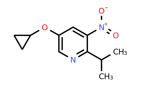 CAS 1243316-98-4 | 5-Cyclopropoxy-2-isopropyl-3-nitropyridine