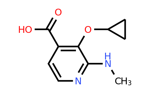 CAS 1243317-07-8 | 3-Cyclopropoxy-2-(methylamino)isonicotinic acid