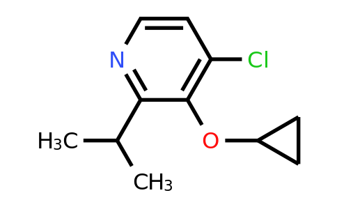 CAS 1243317-08-9 | 4-Chloro-3-cyclopropoxy-2-(propan-2-YL)pyridine