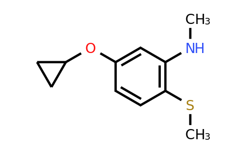 CAS 1243317-09-0 | 5-Cyclopropoxy-N-methyl-2-(methylsulfanyl)aniline