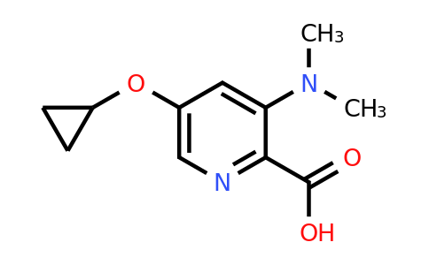 CAS 1243317-23-8 | 5-Cyclopropoxy-3-(dimethylamino)picolinic acid