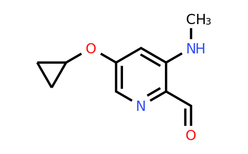 CAS 1243317-25-0 | 5-Cyclopropoxy-3-(methylamino)picolinaldehyde