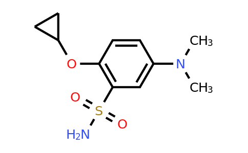 CAS 1243317-26-1 | 2-Cyclopropoxy-5-(dimethylamino)benzenesulfonamide