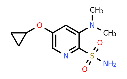 CAS 1243317-30-7 | 5-Cyclopropoxy-3-(dimethylamino)pyridine-2-sulfonamide