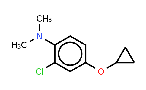 CAS 1243317-34-1 | 2-Chloro-4-cyclopropoxy-N,n-dimethylaniline