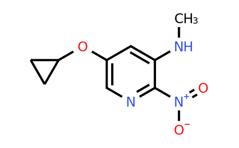 CAS 1243317-36-3 | 5-Cyclopropoxy-N-methyl-2-nitropyridin-3-amine