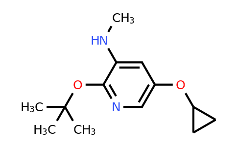 CAS 1243317-40-9 | 2-Tert-butoxy-5-cyclopropoxy-N-methylpyridin-3-amine