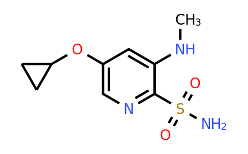 CAS 1243317-45-4 | 5-Cyclopropoxy-3-(methylamino)pyridine-2-sulfonamide