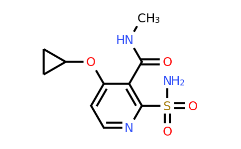 CAS 1243317-53-4 | 4-Cyclopropoxy-N-methyl-2-sulfamoylnicotinamide