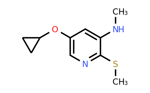 CAS 1243317-55-6 | 5-Cyclopropoxy-N-methyl-2-(methylsulfanyl)pyridin-3-amine
