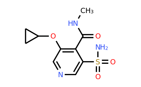 CAS 1243317-58-9 | 3-Cyclopropoxy-N-methyl-5-sulfamoylisonicotinamide