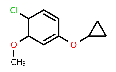 CAS 1243317-61-4 | 5-Chloro-2-cyclopropoxy-6-methoxycyclohexa-1,3-diene