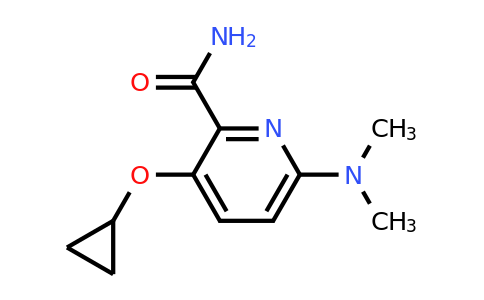 CAS 1243317-65-8 | 3-Cyclopropoxy-6-(dimethylamino)picolinamide