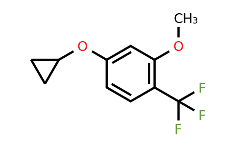 CAS 1243317-68-1 | 4-Cyclopropoxy-2-methoxy-1-(trifluoromethyl)benzene