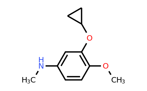 CAS 1243317-71-6 | 3-Cyclopropoxy-4-methoxy-N-methylaniline