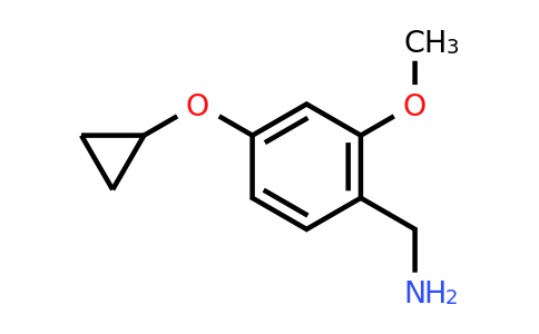 CAS 1243317-73-8 | (4-Cyclopropoxy-2-methoxyphenyl)methanamine