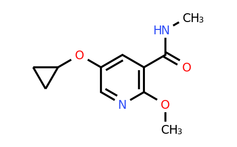 CAS 1243317-74-9 | 5-Cyclopropoxy-2-methoxy-N-methylnicotinamide