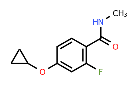 CAS 1243317-76-1 | 4-Cyclopropoxy-2-fluoro-N-methylbenzamide