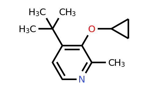 CAS 1243317-79-4 | 4-Tert-butyl-3-cyclopropoxy-2-methylpyridine