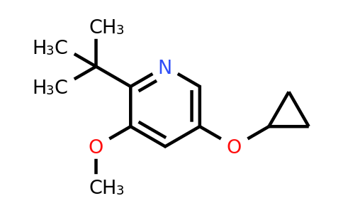 CAS 1243317-81-8 | 2-Tert-butyl-5-cyclopropoxy-3-methoxypyridine