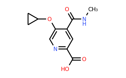 CAS 1243317-83-0 | 5-Cyclopropoxy-4-(methylcarbamoyl)picolinic acid