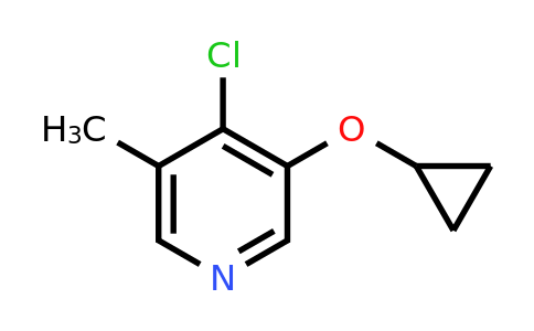CAS 1243317-88-5 | 4-Chloro-3-cyclopropoxy-5-methylpyridine