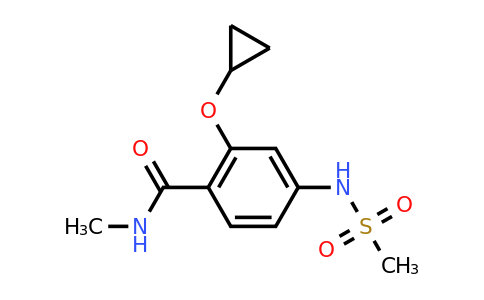 CAS 1243317-90-9 | 2-Cyclopropoxy-N-methyl-4-(methylsulfonamido)benzamide