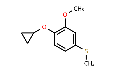 CAS 1243317-91-0 | (4-Cyclopropoxy-3-methoxyphenyl)(methyl)sulfane
